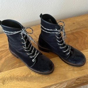 Stuart Weitzman velevet boots. Worn once. Size 9